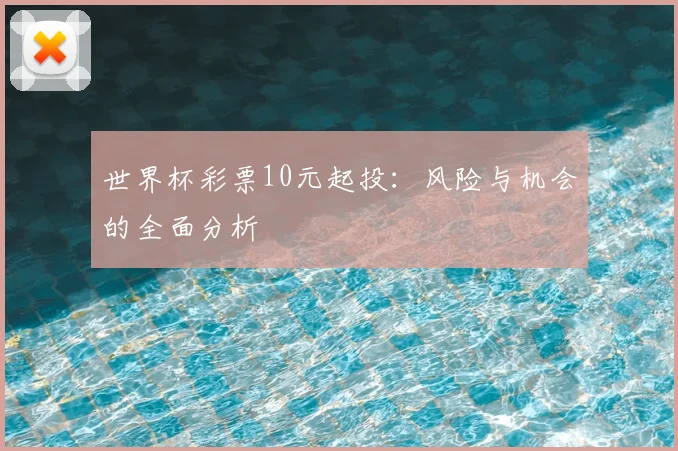世界杯彩票10元起投：风险与机会的全面分析